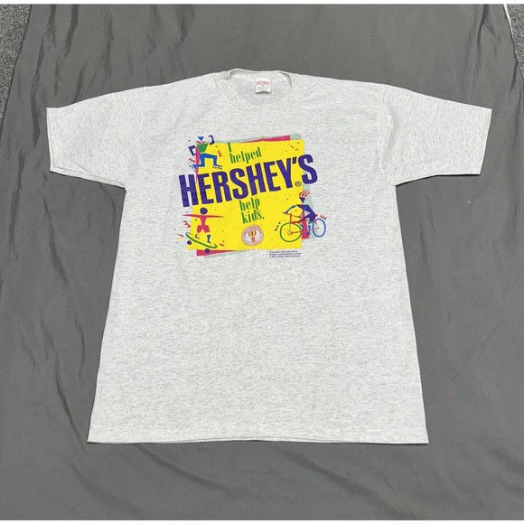 Vintage 90's Hershey's Children's Miracle Network Single Stitch T-Shirt Size XL - Picture 1 of 12